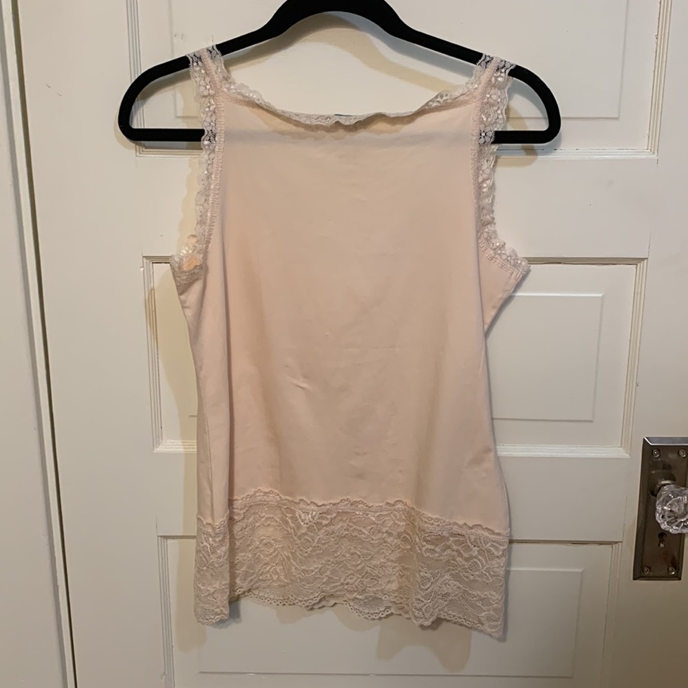 Sundance Delicate Lace V Neck Elan Tank Sz M Petite - Picture 8 of 13